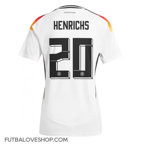 Dres Nemecko Benjamin Henrichs #20 Domáci ME 2024 Krátky Rukáv